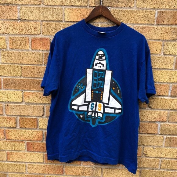 Billionaire Boys Club T Shirt Big Spaceship Logo XL Blue - Picture 2 of 7